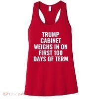 Trump Cabinet Weighs In On First 100 Days Of Term Women's Tank Top thumb 0
