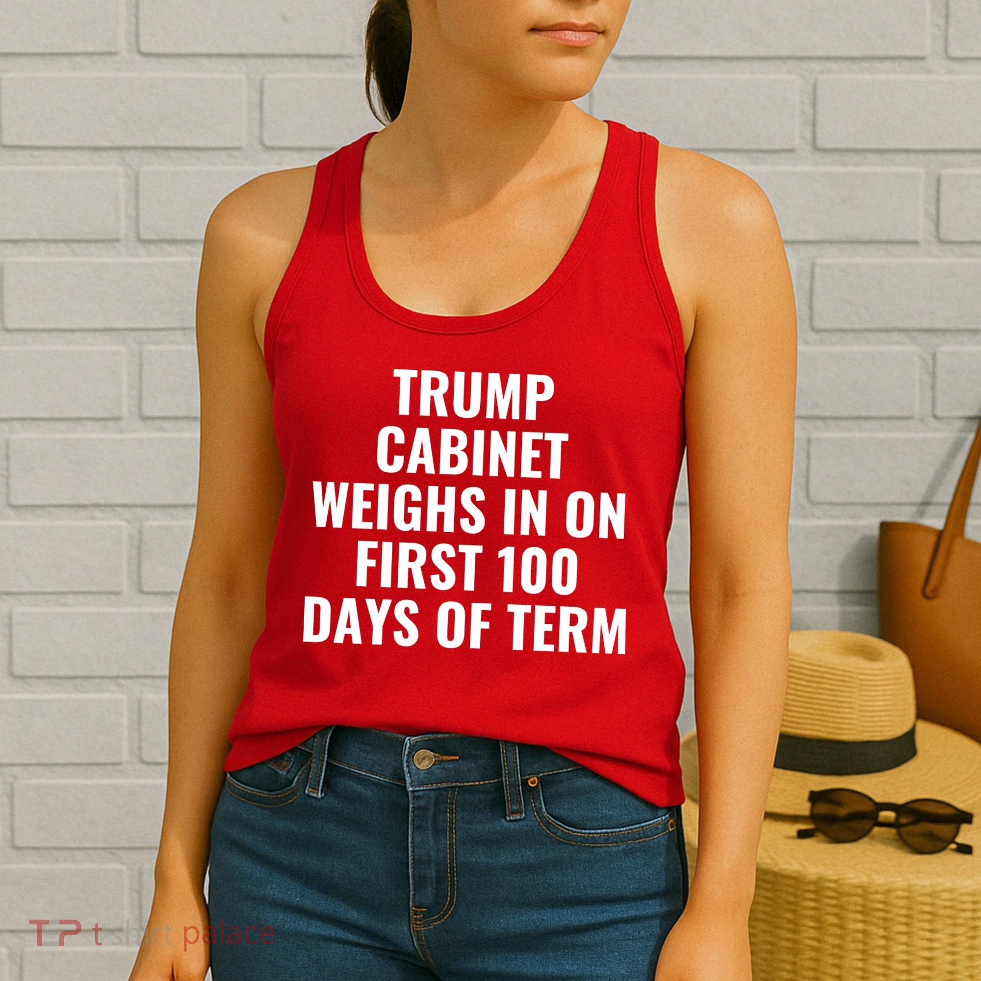 Trump Cabinet Weighs In On First 100 Days Of Term Women's Tank Top