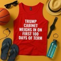 Trump Cabinet Weighs In On First 100 Days Of Term Tank Top thumb 4