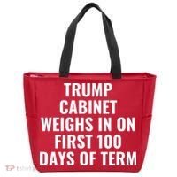 Trump Cabinet Weighs In On First 100 Days Of Term Tote Bag thumb 0