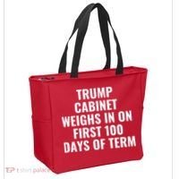 Trump Cabinet Weighs In On First 100 Days Of Term Tote Bag thumb 2