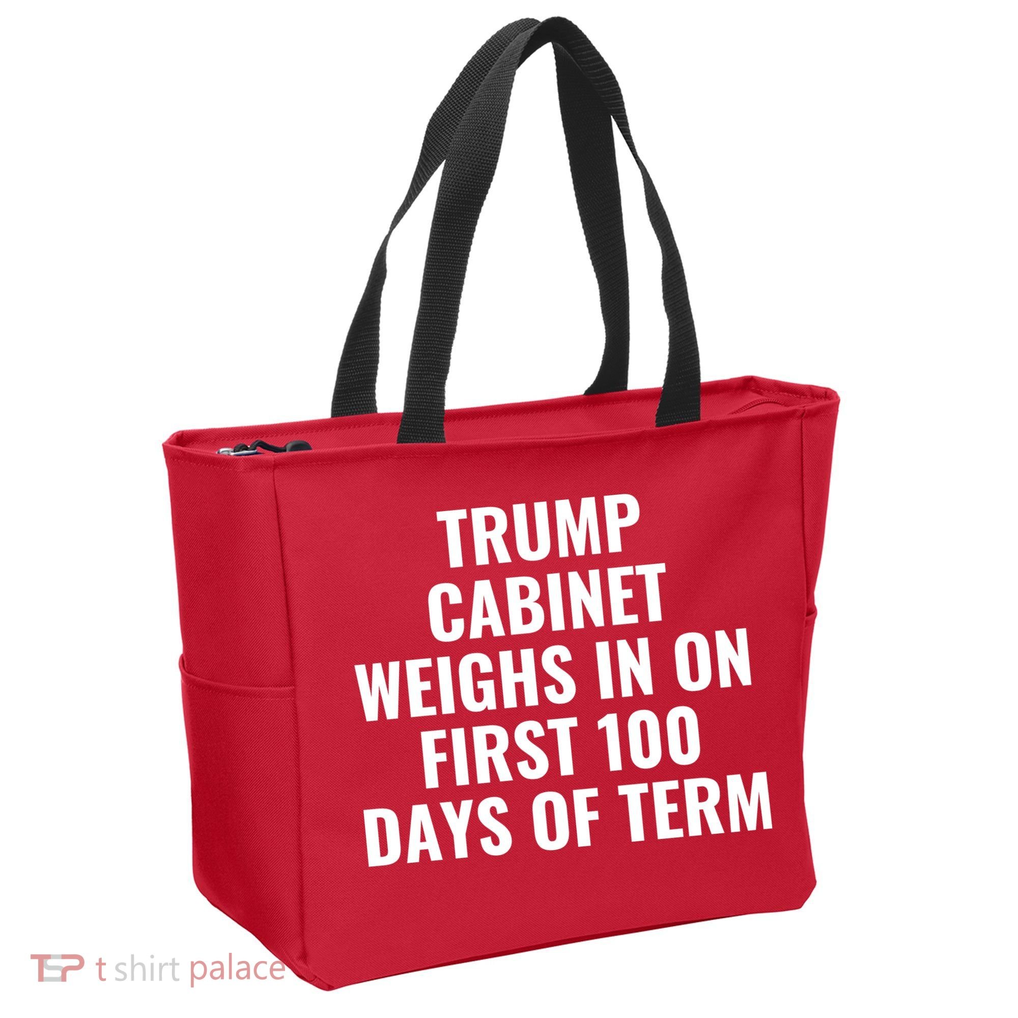 Trump Cabinet Weighs In On First 100 Days Of Term Tote Bag