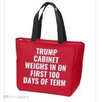 Trump Cabinet Weighs In On First 100 Days Of Term Tote Bag thumb 3
