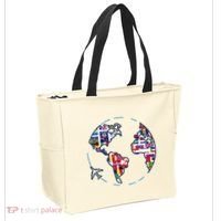 Traveler Countries World Flags International World Map Tote Bag thumb 2