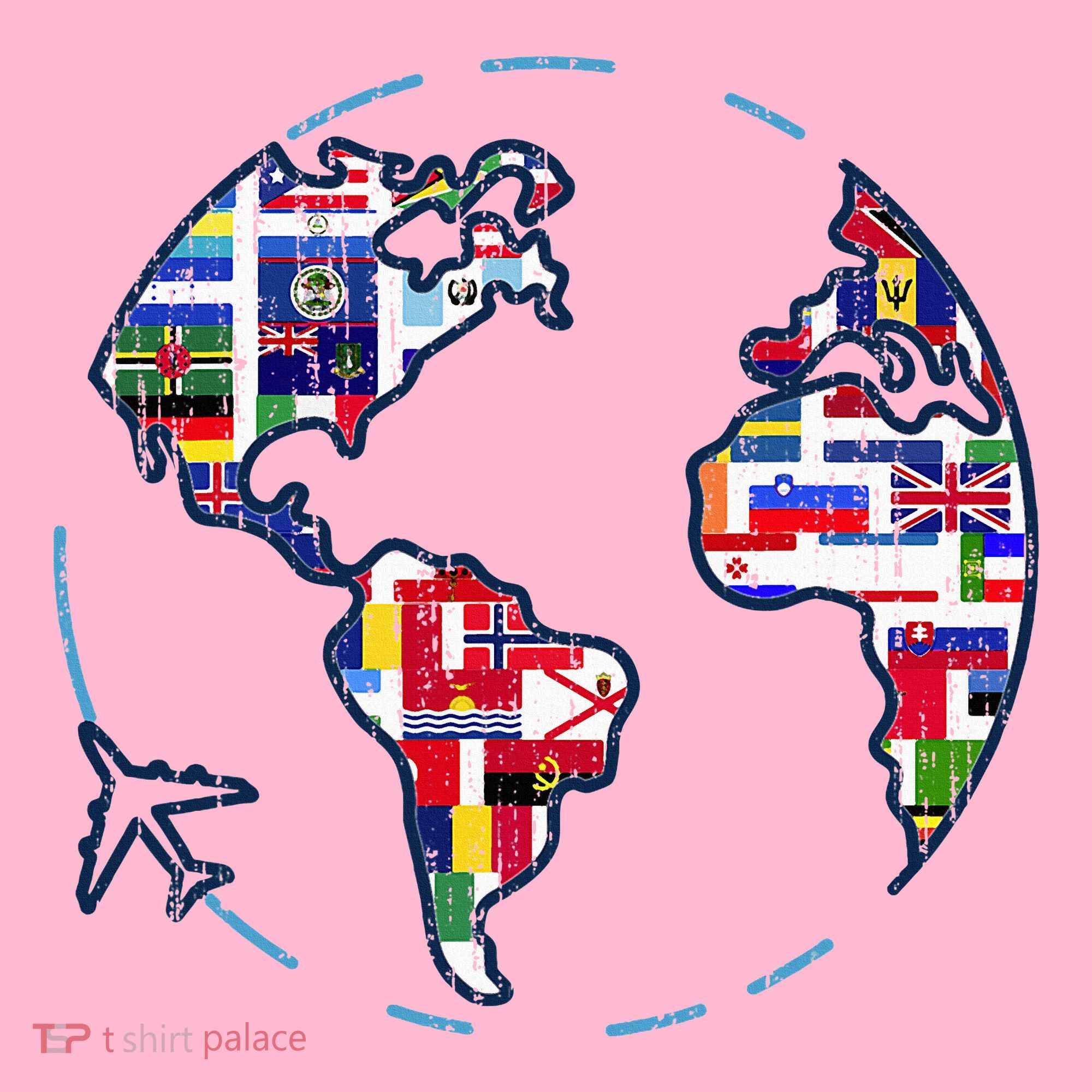 Traveler Countries World Flags International World Map Coaster