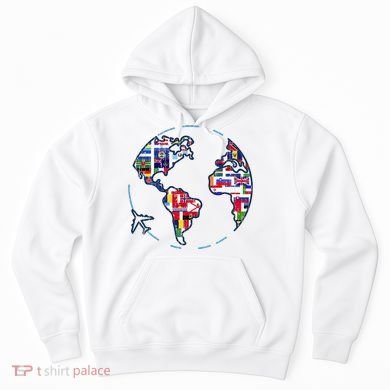 Traveler Countries World Flags International World Map Hoodie