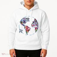 Traveler Countries World Flags International World Map Hoodie thumb 2