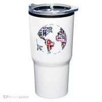 Traveler Countries World Flags International World Map Tumbler thumb 0