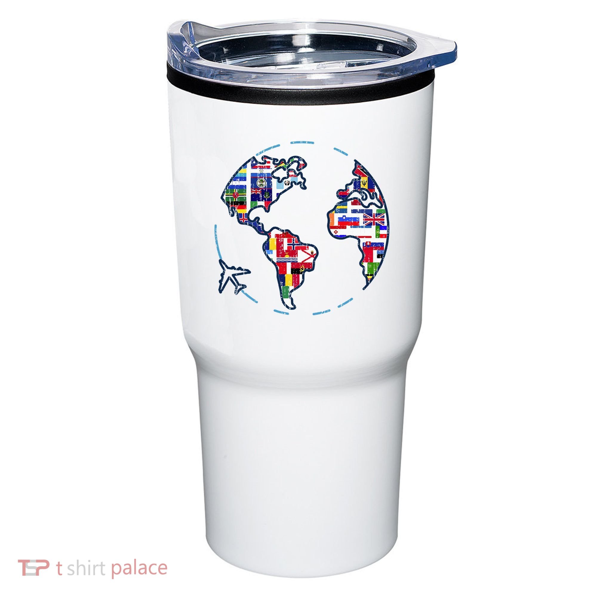 Traveler Countries World Flags International World Map Tumbler