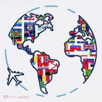 Traveler Countries World Flags International World Map Mousepad thumb 1