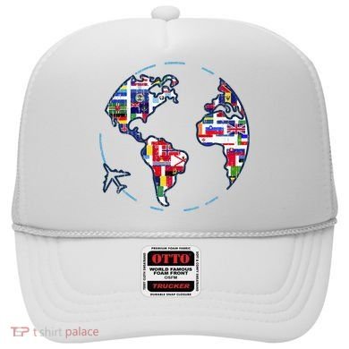 Traveler Countries World Flags International World Map Hat