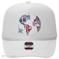 Traveler Countries World Flags International World Map Hat thumb 0