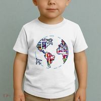 Traveler Countries World Flags International World Map Toddler T-Shirt thumb 2
