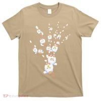 Tree Cat Willow Buds Flowers Tree T-Shirt thumb 0