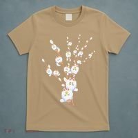 Tree Cat Willow Buds Flowers Tree T-Shirt thumb 5