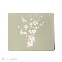 Tree Cat Willow Buds Flowers Tree Mousepad thumb 0