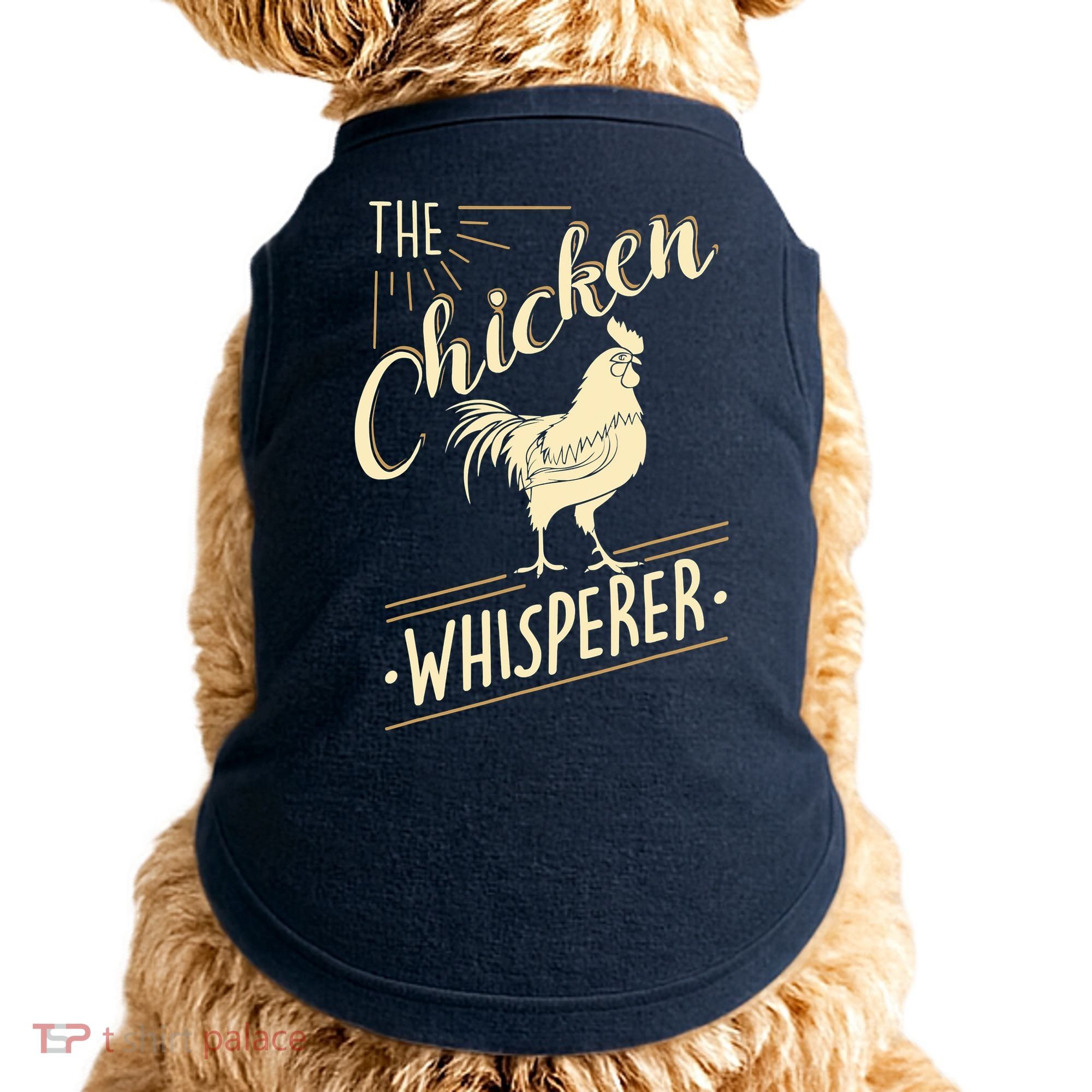 The Chicken Whisperer Funny Chicken Farming Morning Sun Doggie Tank