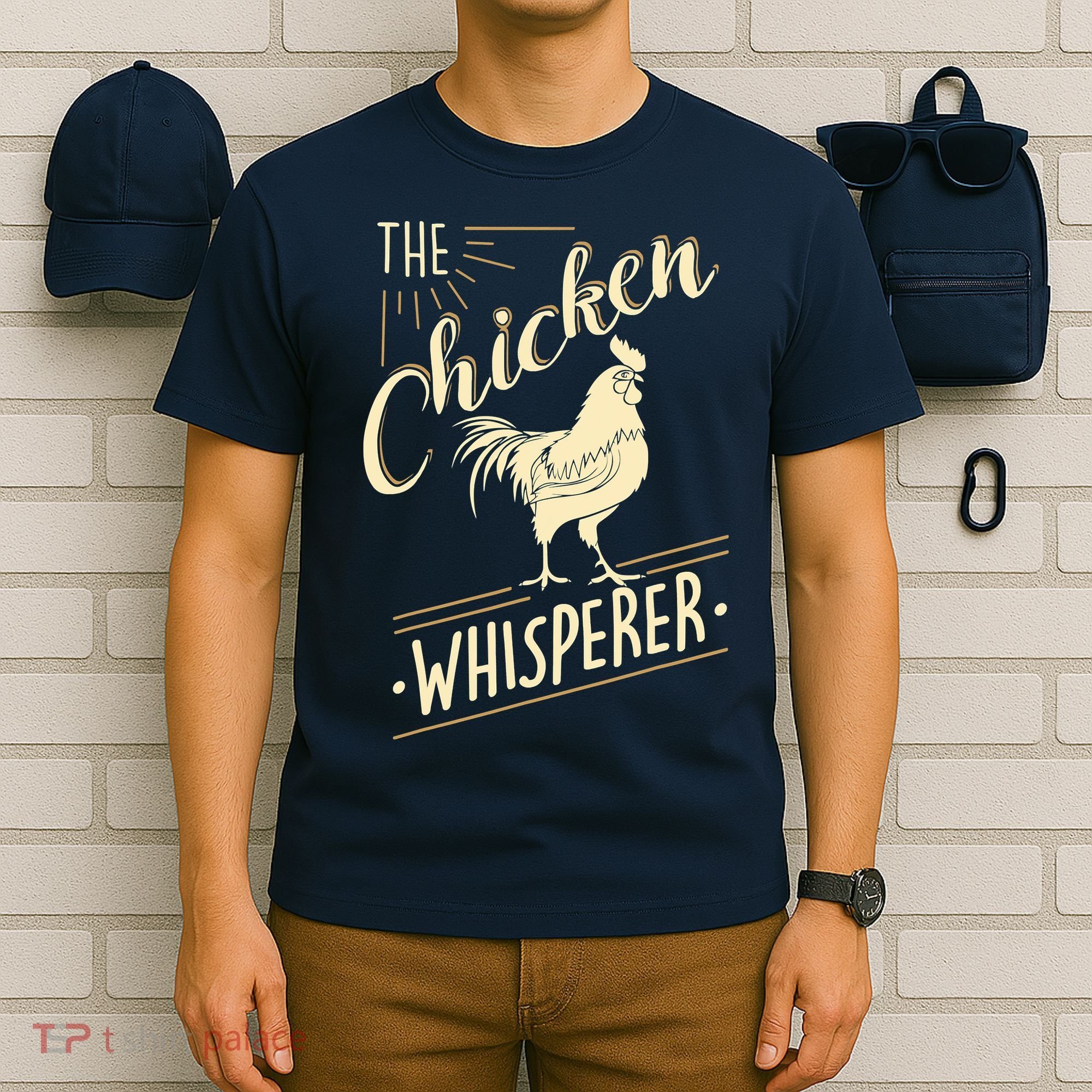 The Chicken Whisperer Funny Chicken Farming Morning Sun T-Shirt