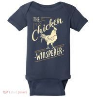 The Chicken Whisperer Funny Chicken Farming Morning Sun Baby Bodysuit thumb 0