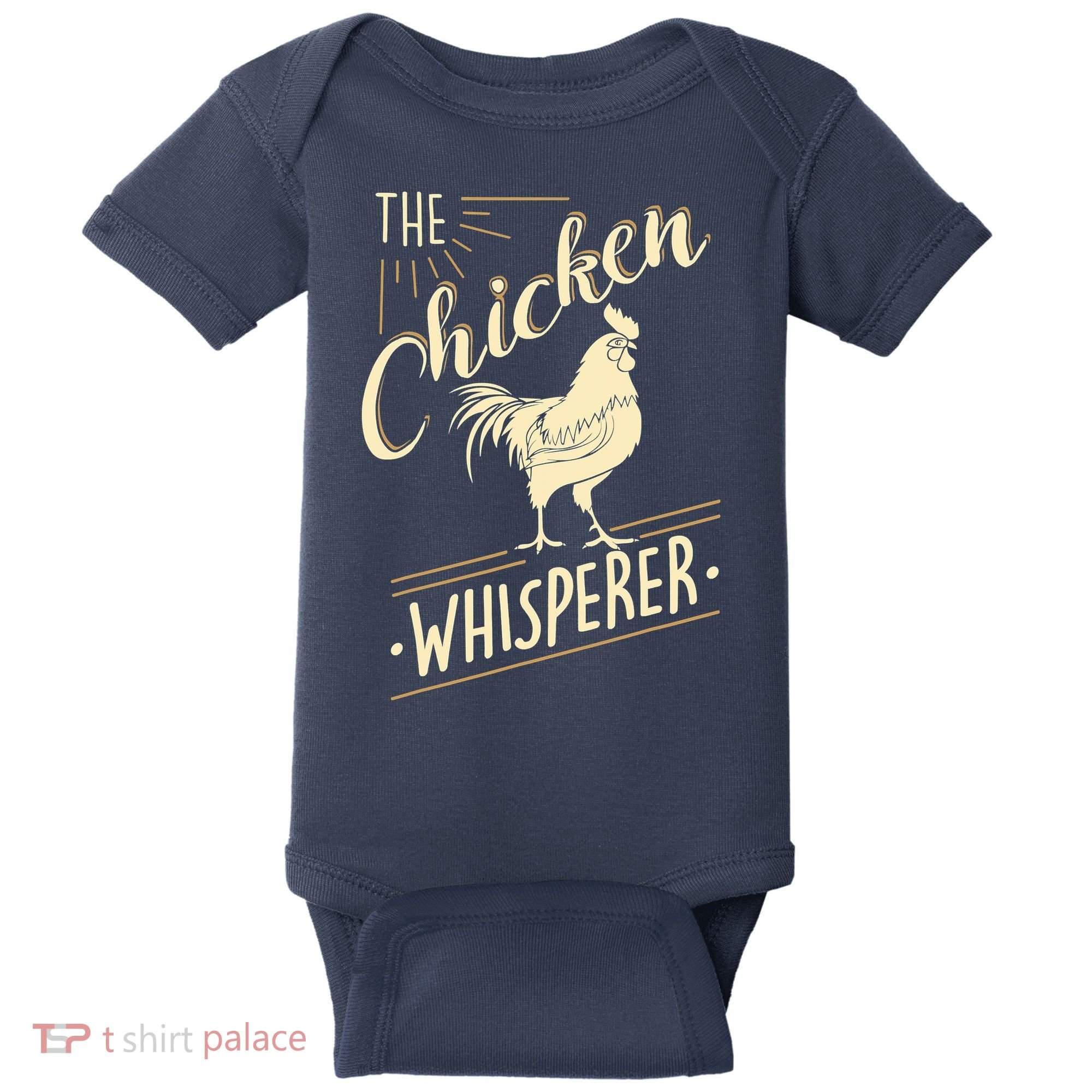 The Chicken Whisperer Funny Chicken Farming Morning Sun Baby Bodysuit
