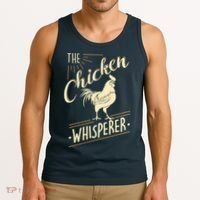 The Chicken Whisperer Funny Chicken Farming Morning Sun Tank Top thumb 3