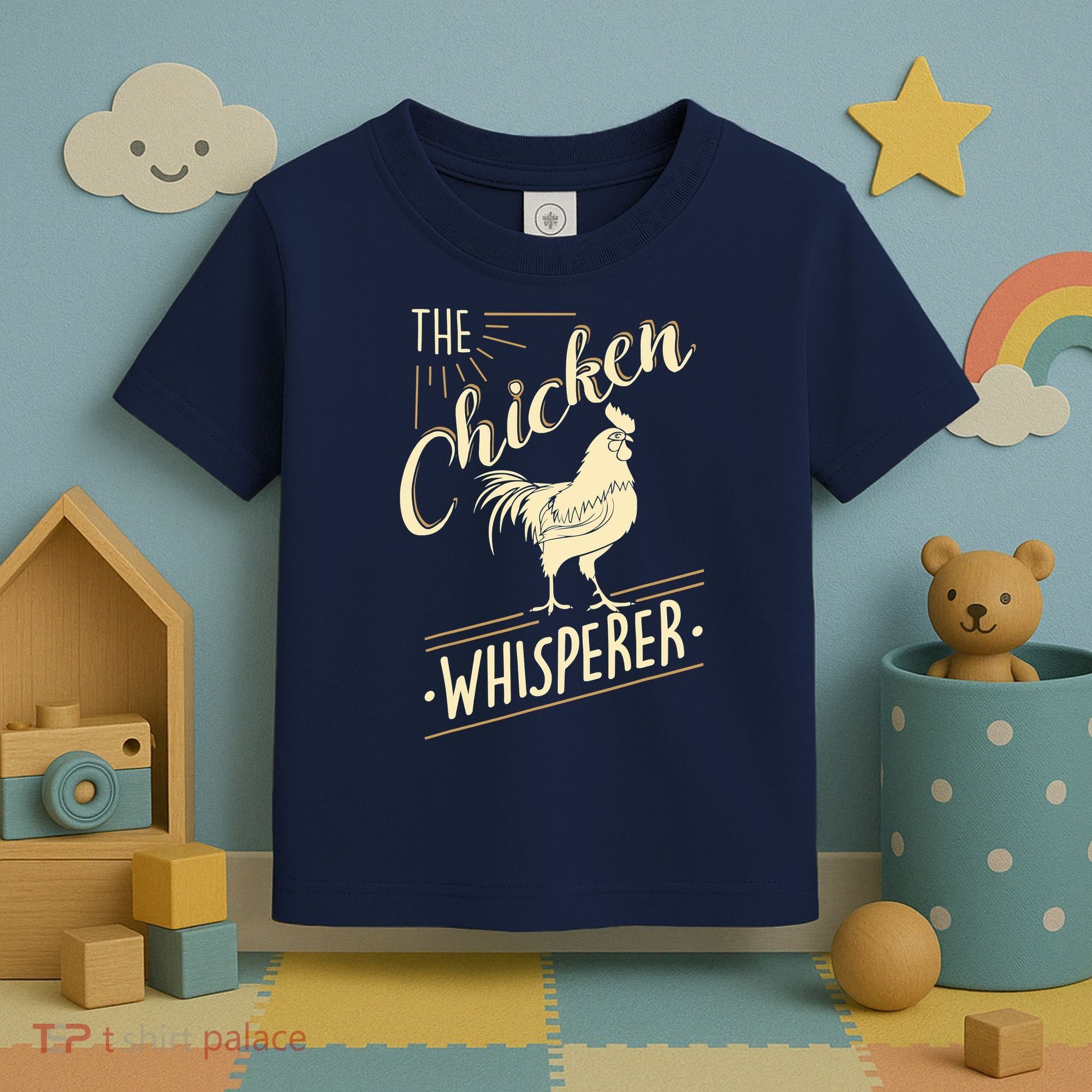 The Chicken Whisperer Funny Chicken Farming Morning Sun Toddler T-Shirt