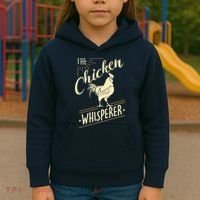 The Chicken Whisperer Funny Chicken Farming Morning Sun Kids Hoodie thumb 3