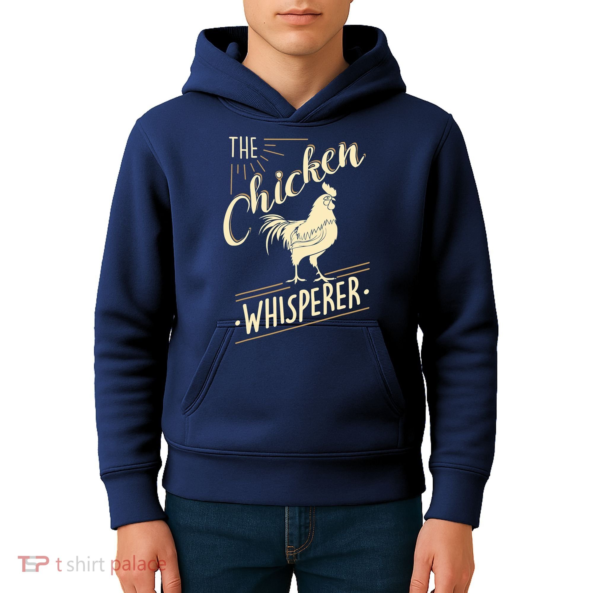 The Chicken Whisperer Funny Chicken Farming Morning Sun Kids Hoodie