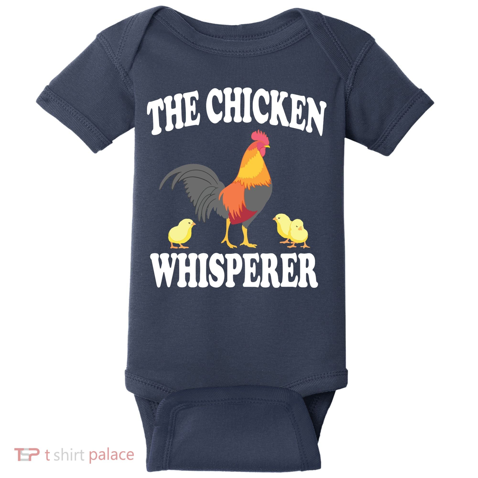 The Chicken Whisperer Funny Farm Animal Baby Bodysuit