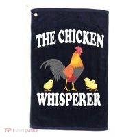 The Chicken Whisperer Funny Farm Animal Golf Towel thumb 0