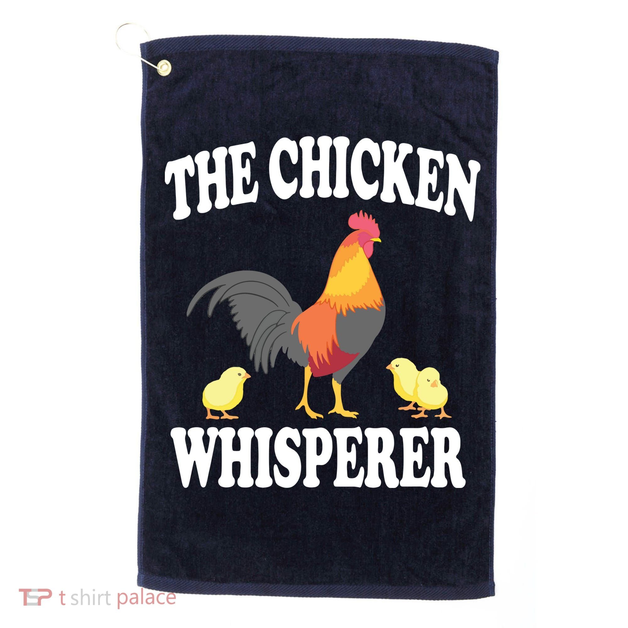 The Chicken Whisperer Funny Farm Animal Golf Towel