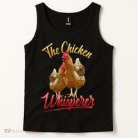 The Chicken Whisperer Funny Chicken Lover Farming Tank Top thumb 2