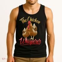 The Chicken Whisperer Funny Chicken Lover Farming Tank Top thumb 3