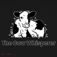 The Cow Whisperer Cute Black And White Resting Cow Women's Hoodie thumb 2