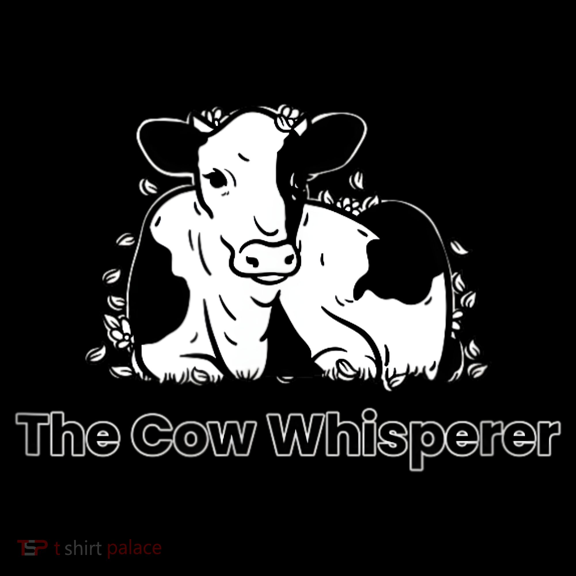 The Cow Whisperer Cute Black And White Resting Cow Women's Hoodie