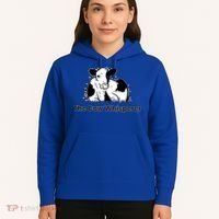 The Cow Whisperer Cute Black And White Resting Cow Hoodie thumb 5