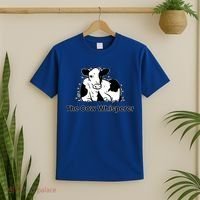 The Cow Whisperer Cute Black And White Resting Cow T-Shirt thumb 2