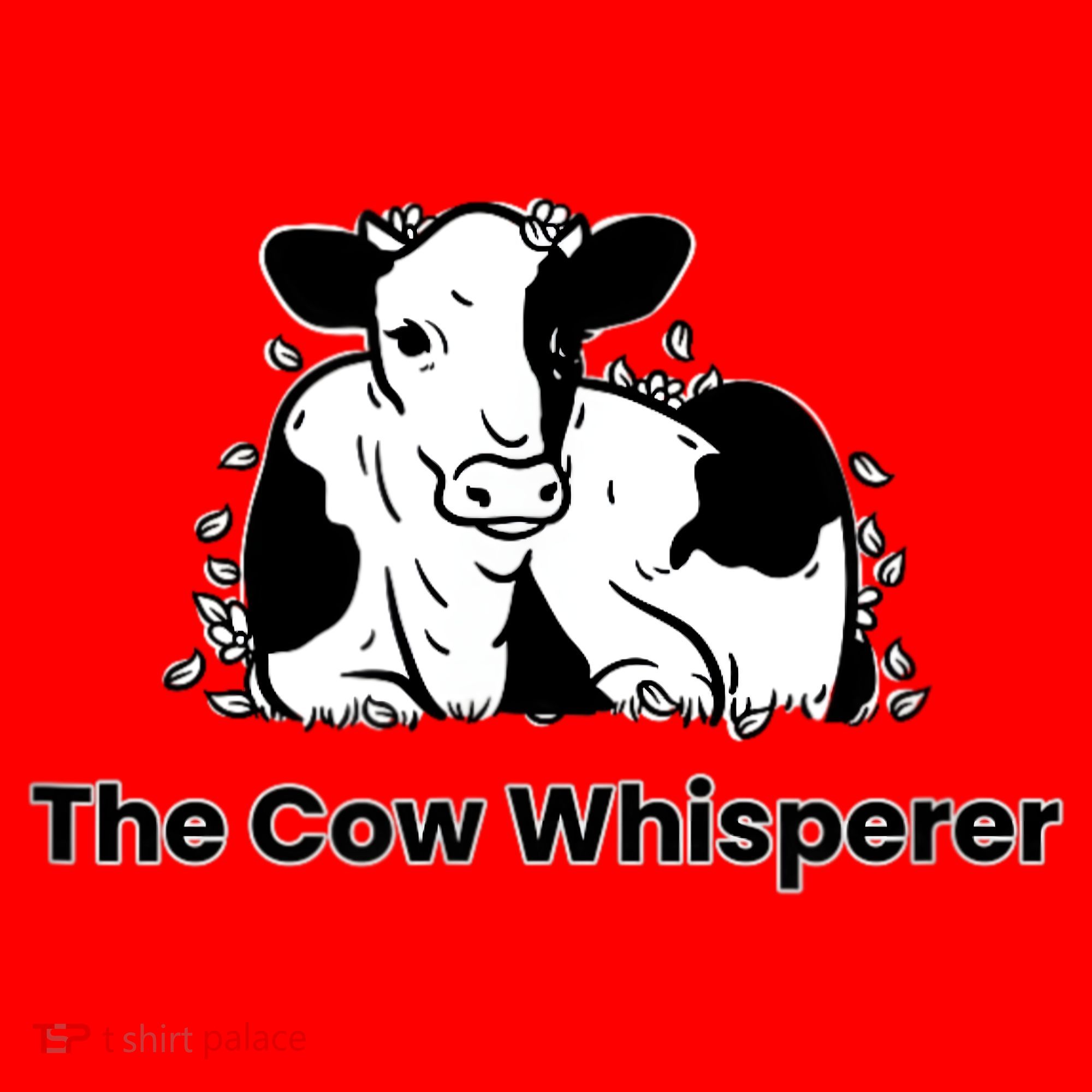 The Cow Whisperer Cute Black And White Resting Cow Santa Hat