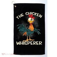 The Chicken Whisperer Funny Farmer Golf Towel thumb 0