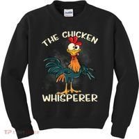 The Chicken Whisperer Funny Farmer Kids Sweatshirt thumb 0