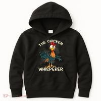 The Chicken Whisperer Funny Farmer Kids Hoodie thumb 0