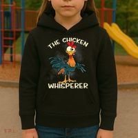 The Chicken Whisperer Funny Farmer Kids Hoodie thumb 3