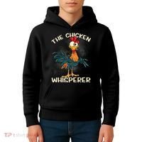The Chicken Whisperer Funny Farmer Kids Hoodie thumb 4