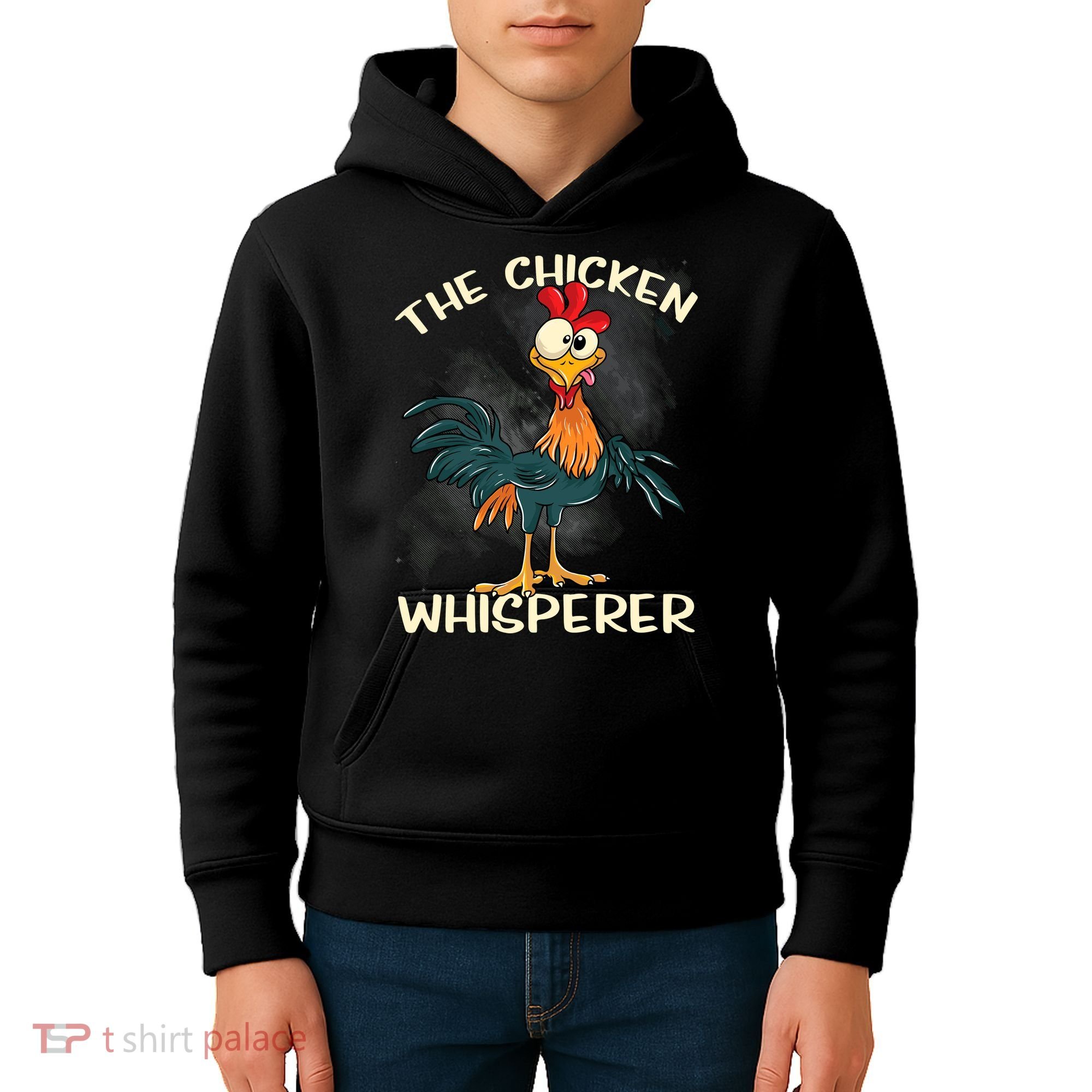 The Chicken Whisperer Funny Farmer Kids Hoodie
