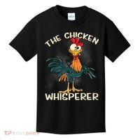 The Chicken Whisperer Funny Farmer Kids T-Shirt thumb 0