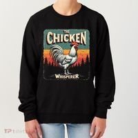 The Chicken Whisperer Funny Retro Farm Animal Rooster Meaningful Gift Women's Sweatshirt thumb 0