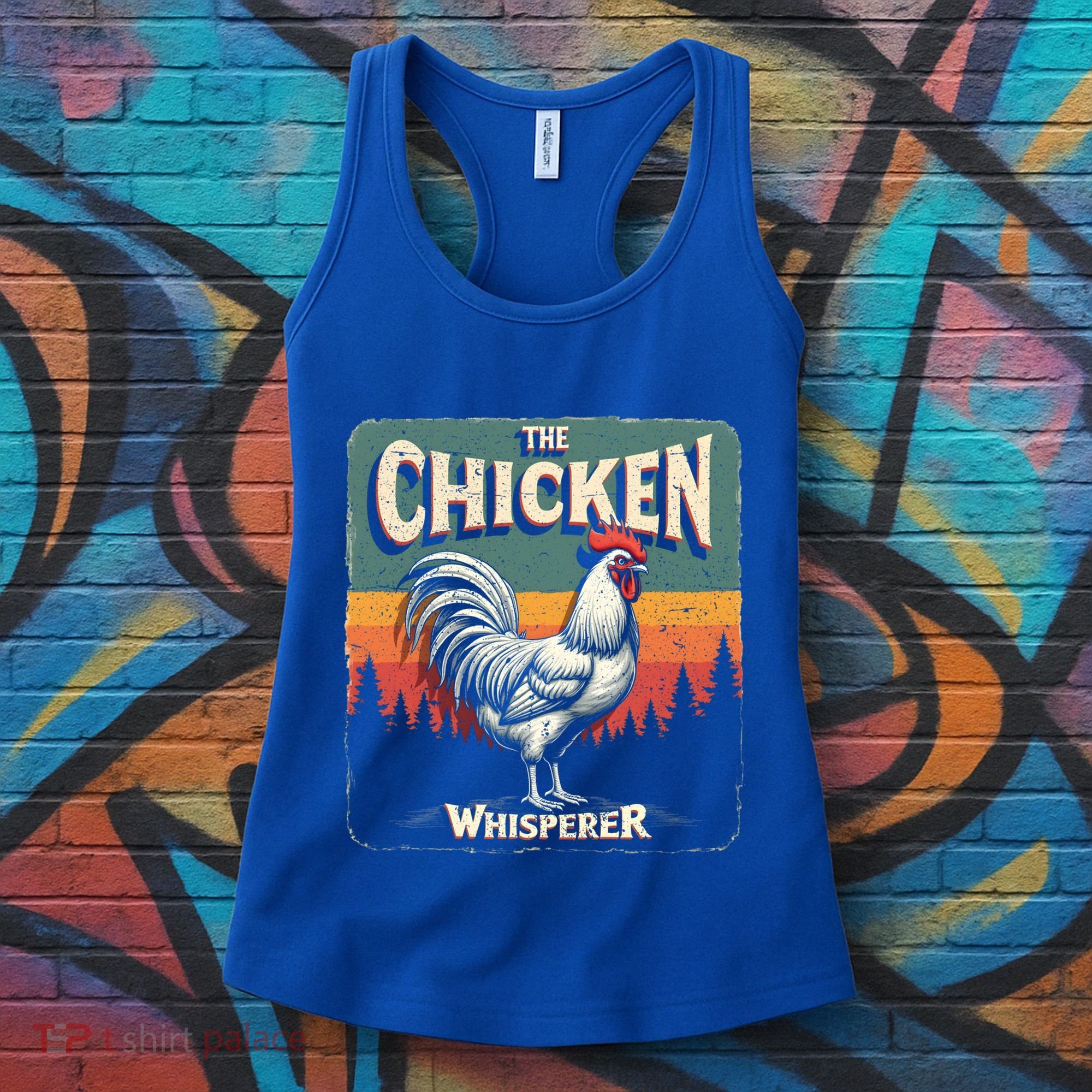 The Chicken Whisperer Funny Retro Farm Animal Rooster Meaningful Gift Women's Tank Top