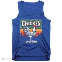 The Chicken Whisperer Funny Retro Farm Animal Rooster Meaningful Gift Tank Top thumb 0