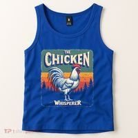The Chicken Whisperer Funny Retro Farm Animal Rooster Meaningful Gift Tank Top thumb 2