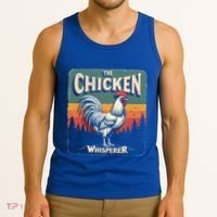 The Chicken Whisperer Funny Retro Farm Animal Rooster Meaningful Gift Tank Top thumb 3